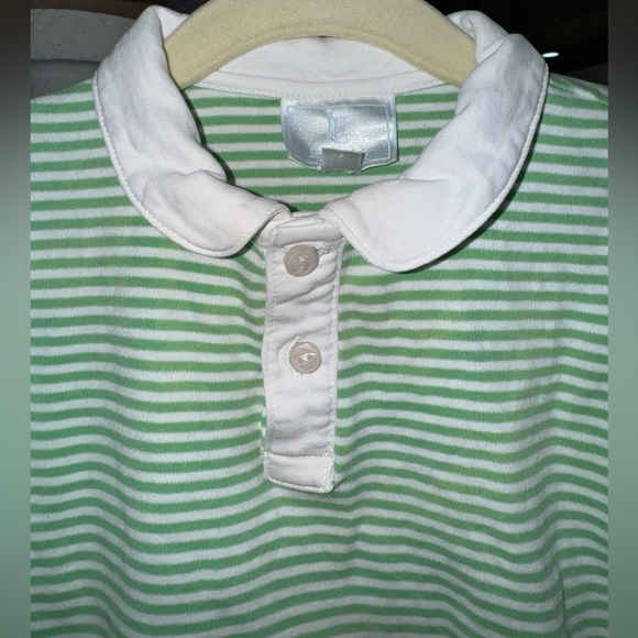 Little English Polo Romper shortall peterpan collar striped baby boy preppy tbbc - Picture 5 of 8